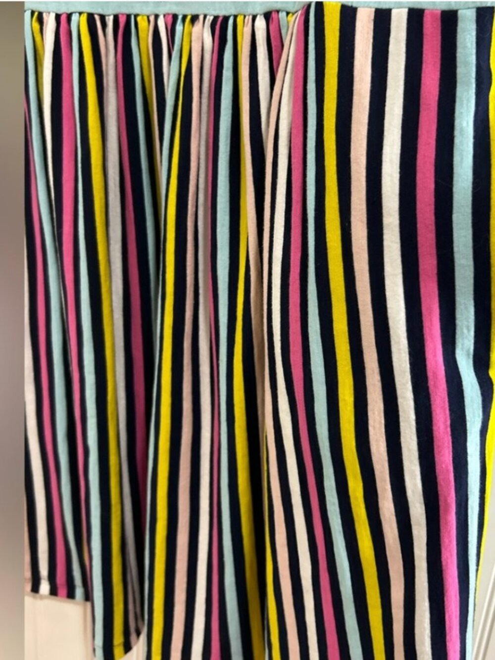 Boden Women Vibrant Striped Midi dress Size 8P Multicolor 100% cotton. - Picture 9 of 14